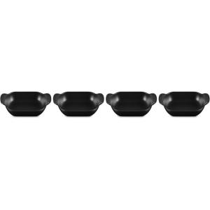 imageLe Creuset Enameled Cast Iron Gourmand Collection Set of 4 Mini Oval Baker 3 qt Matte BlackMini Rectangular Baker