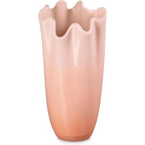imageLe Creuset Stoneware Iris Vase 12quot WhitePeche