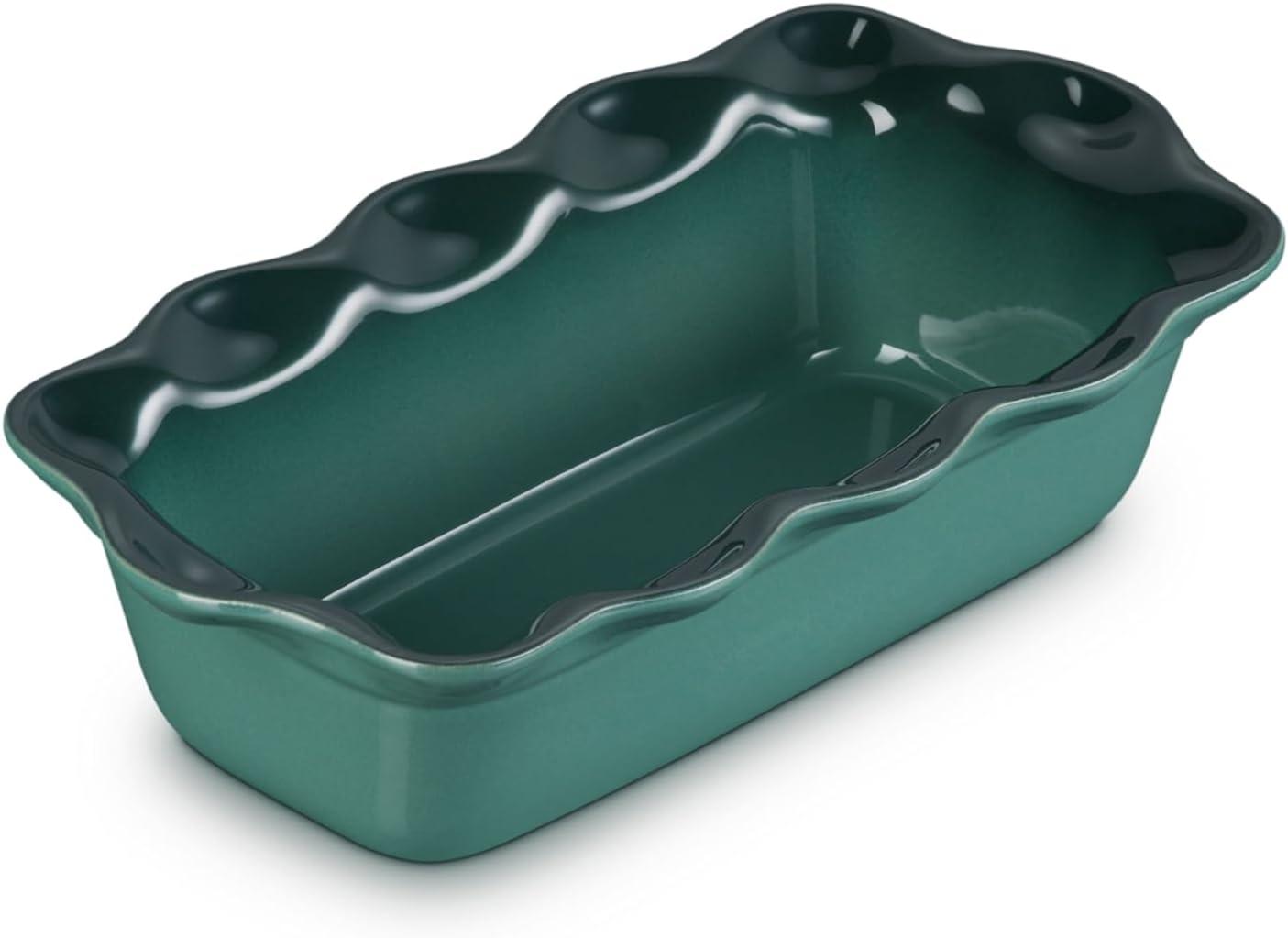 imageLe Creuset Stoneware Heritage Fluted Loaf Pan 9quot Sea SaltArtichaut