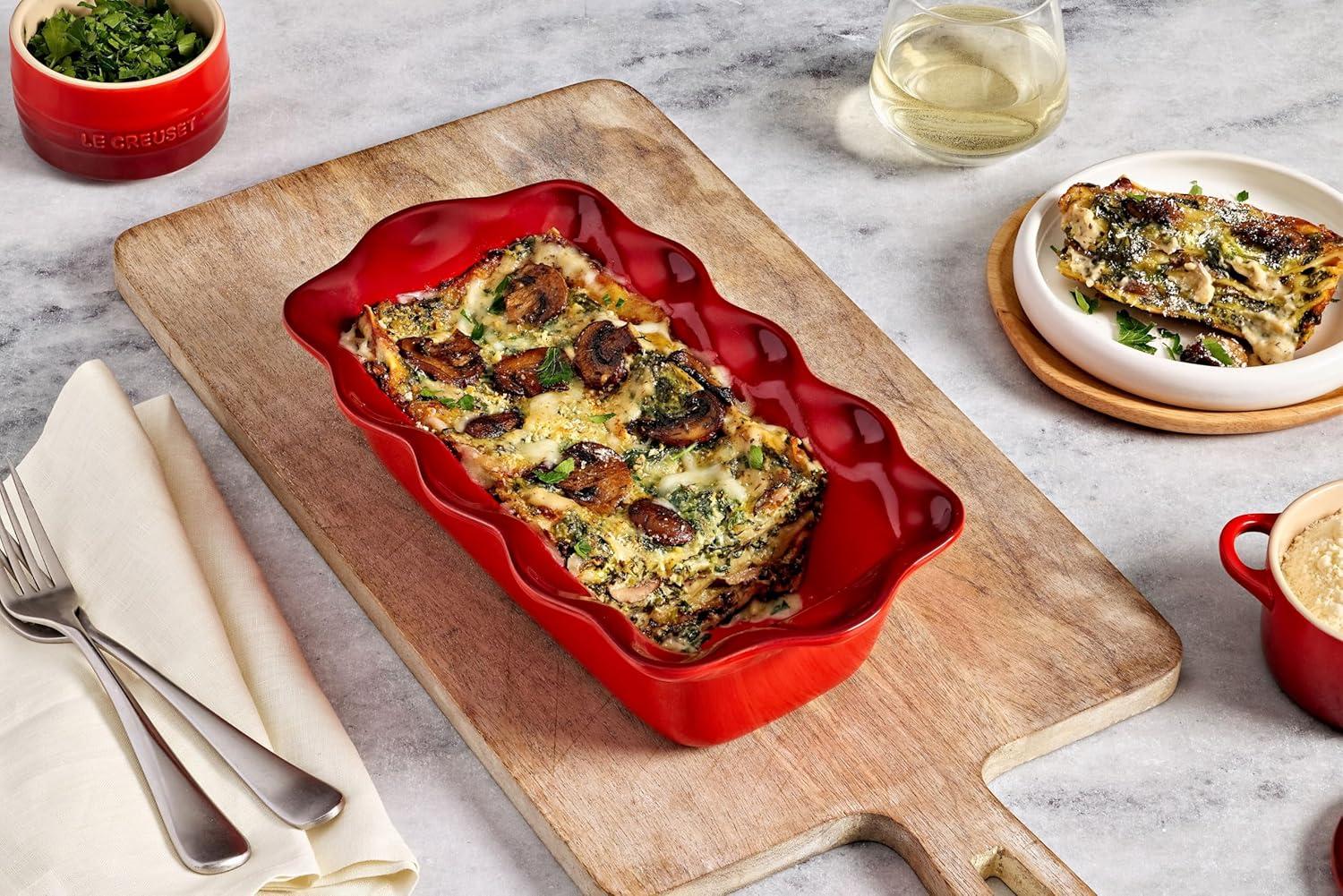 imageLe Creuset Stoneware Heritage Fluted Loaf Pan 9quot Sea SaltArtichaut