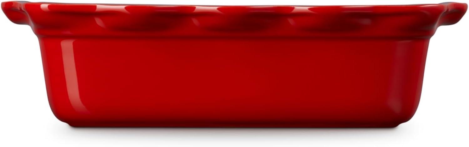 imageLe Creuset Stoneware Heritage Fluted Loaf Pan 9quot Sea SaltCerise
