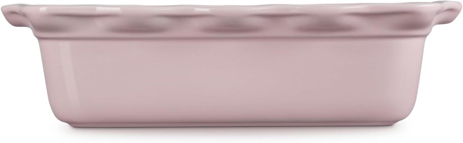 imageLe Creuset Stoneware Heritage Fluted Loaf Pan 9quot Sea SaltChiffon Pink
