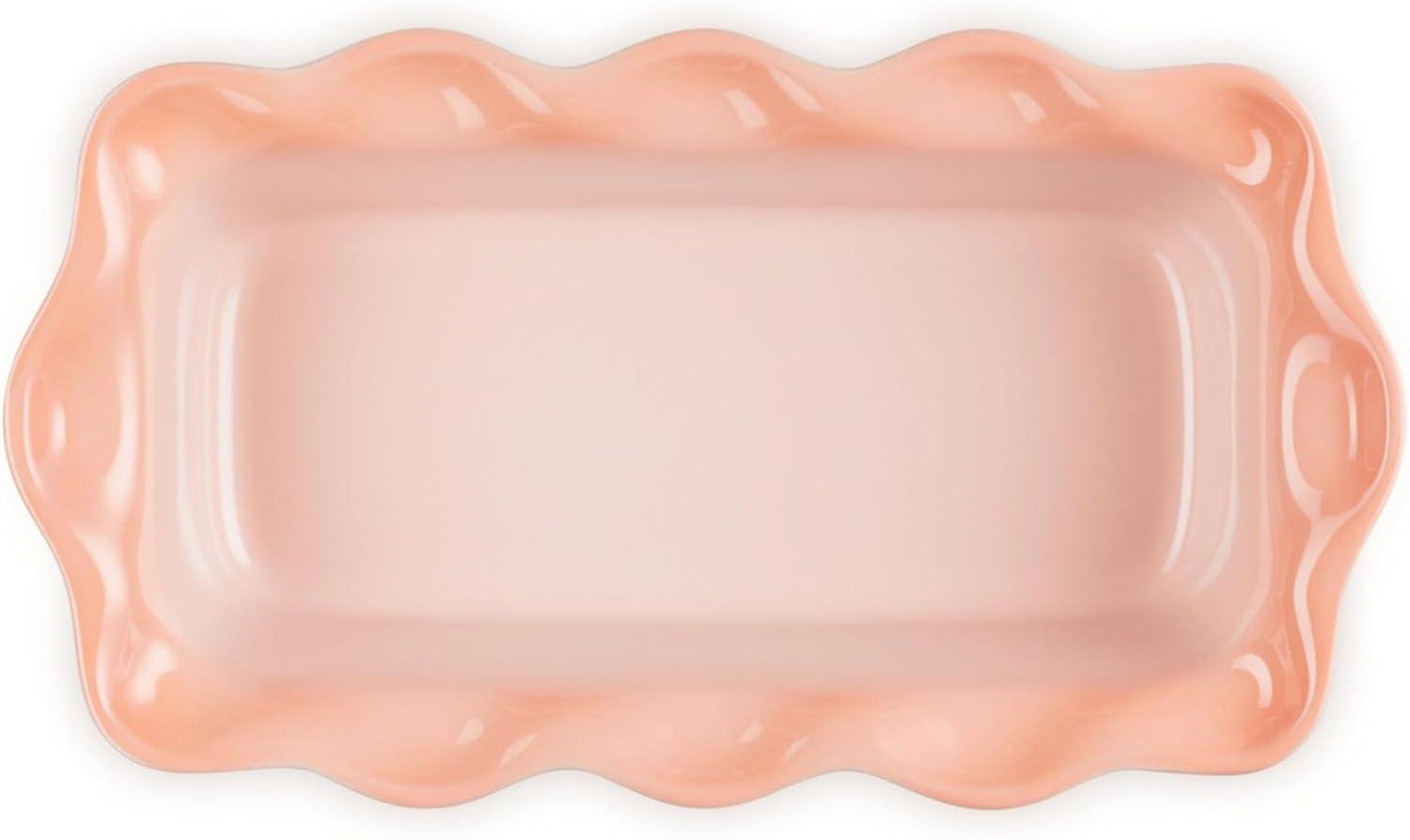imageLe Creuset Stoneware Heritage Fluted Loaf Pan 9quot Sea SaltPeche