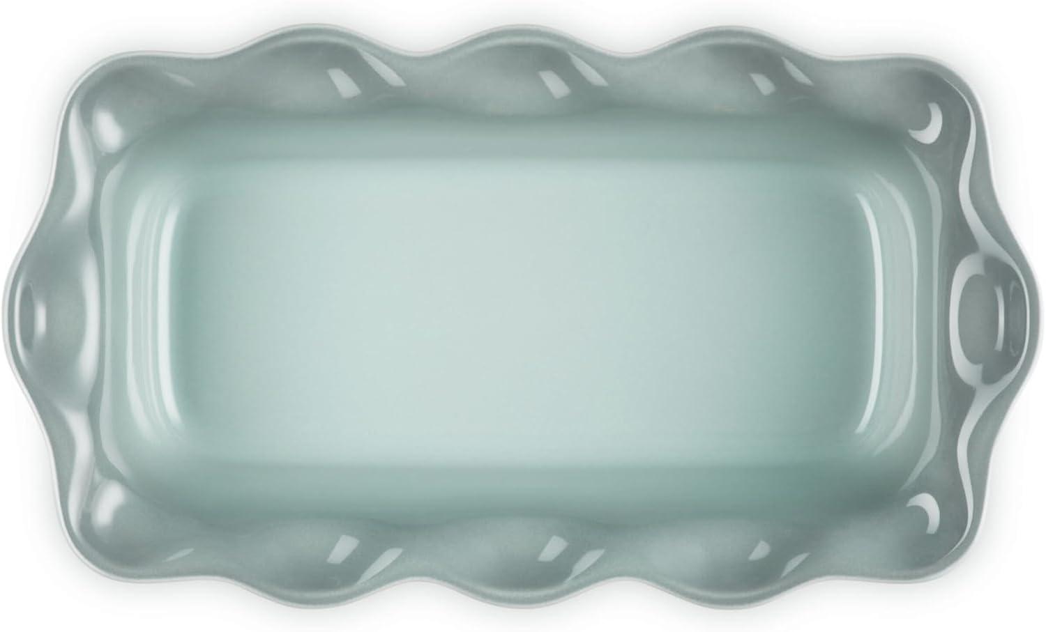 imageLe Creuset Stoneware Heritage Fluted Loaf Pan 9quot Sea SaltSea Salt