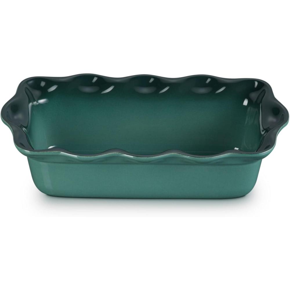 imageLe Creuset Stoneware Heritage Fluted Loaf Pan 9quot Sea SaltArtichaut