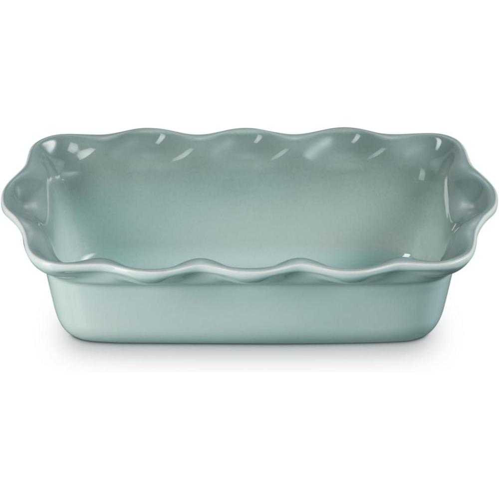 imageLe Creuset Stoneware Heritage Fluted Loaf Pan 9quot Sea SaltSea Salt