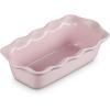 imageLe Creuset Stoneware Heritage Fluted Loaf Pan 9quot Sea SaltChiffon Pink