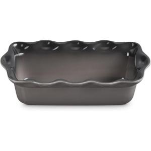 imageLe Creuset Stoneware Heritage Fluted Loaf Pan 9quot Sea SaltOyster