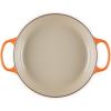 imageLe Creuset Enameled Cast Iron Signature Round Braiser with Glass Lid 225 qt WhiteFlame