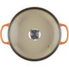 imageLe Creuset Enameled Cast Iron Signature Round Braiser with Glass Lid 225 qt WhiteFlame