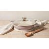 imageLe Creuset Enameled Cast Iron Signature Round Braiser with Glass Lid 225 qt WhiteLicorice