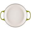 imageLe Creuset Enameled Cast Iron Signature Round Braiser with Glass Lid 225 qt WhiteOlive