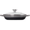 imageLe Creuset Enameled Cast Iron Signature Round Braiser with Glass Lid 225 qt WhiteOyster