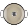 imageLe Creuset Enameled Cast Iron Signature Round Braiser with Glass Lid 225 qt WhiteOyster