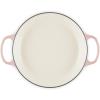 imageLe Creuset Enameled Cast Iron Signature Round Braiser with Glass Lid 225 qt WhitePeche