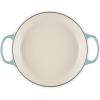 imageLe Creuset Enameled Cast Iron Signature Round Braiser with Glass Lid 225 qt WhiteSea Salt