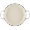 imageLe Creuset Enameled Cast Iron Signature Round Braiser with Glass Lid 225 qt WhiteShallot