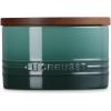 imageLe Creuset Signature Salt Cellar and Storage Canister with Wood Lid 7 oz LicoriceArtichaut