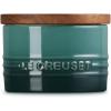 imageLe Creuset Signature Salt Cellar and Storage Canister with Wood Lid 7 oz LicoriceArtichaut