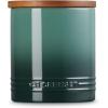 imageLe Creuset Signature Salt Cellar and Storage Canister with Wood Lid 7 oz LicoriceArtichaut
