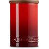 imageLe Creuset Signature Salt Cellar and Storage Canister with Wood Lid 7 oz LicoriceCerise