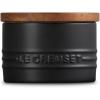 imageLe Creuset Signature Salt Cellar and Storage Canister with Wood Lid 7 oz LicoriceLicorice