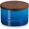 imageLe Creuset Signature Salt Cellar and Storage Canister with Wood Lid 7 oz LicoriceMarseille
