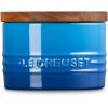 imageLe Creuset Signature Salt Cellar and Storage Canister with Wood Lid 7 oz LicoriceMarseille