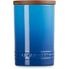 imageLe Creuset Signature Salt Cellar and Storage Canister with Wood Lid 7 oz LicoriceMarseille