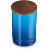 imageLe Creuset Signature Salt Cellar and Storage Canister with Wood Lid 7 oz LicoriceMarseille