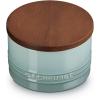 imageLe Creuset Signature Salt Cellar and Storage Canister with Wood Lid 7 oz LicoriceSea Salt