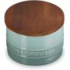 imageLe Creuset Signature Salt Cellar and Storage Canister with Wood Lid 7 oz LicoriceSea Salt