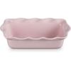imageLe Creuset Stoneware Set of 2 9quot Heritage Fluted Pie and 9quot Fluted Loaf Dish CeriseChiffon Pink