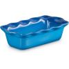 imageLe Creuset Stoneware Set of 2 9quot Heritage Fluted Pie and 9quot Fluted Loaf Dish CeriseMarseille
