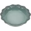imageLe Creuset Stoneware Set of 2 9quot Heritage Fluted Pie and 9quot Fluted Loaf Dish CeriseSea Salt