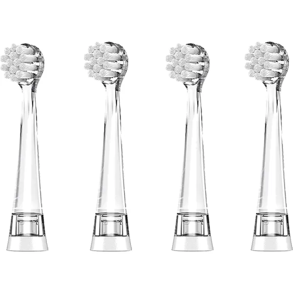 imageDadaTech BabyKids Electric Toothbrush Replacement Heads for DTBB1 DTK6 SG513 SG977  Pack of 4 RoundSmall