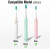 imageDadaTech Electric Toothbrush Replacement Heads for DT22  Pack of 5 Pure White SoftPearl White Hard 0178mm