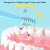 imageDadaTech Replacement Heads for Kids Electric Toothbrush DTKE6 and DTKE7  Pack of 4 WhiteBlue