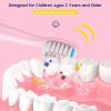 imageDadaTech Replacement Heads for Kids Electric Toothbrush DTKE6 and DTKE7  Pack of 4 WhitePink