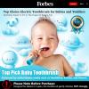 imageDADATECH Toddler Electric Toothbrush Kids Age 123 Years Old Baby Electric Toothbrush with LED Light 2 Minutes Timer 4 Vibrating Heads for Infants Toothbrush 6 to 12 Months and UpPink AstronautBlue Astronaut