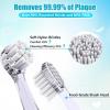 imageDADATECH Toddler Electric Toothbrush Kids Age 123 Years Old Baby Electric Toothbrush with LED Light 2 Minutes Timer 4 Vibrating Heads for Infants Toothbrush 6 to 12 Months and UpPink AstronautBlue Astronaut