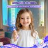 imageKids Electric Toothbrush Toddler Toothbrush Age 24812 Electric Toothbrush Kids with Timer Rainbow LED Light Up Vibrating Toothbrush Battery Operated Childrens Sonic Tooth Brush Green GiraffeRabbit Purple