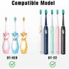 imageDadaTech Electric Toothbrush Replacement Heads for DT22  Pack of 5 White Soft 0152mmBlue Hard 0178mm