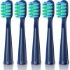 imageDadaTech Electric Toothbrush Replacement Heads for DT22  Pack of 5 White Soft 0152mmBlue Soft 0152mm