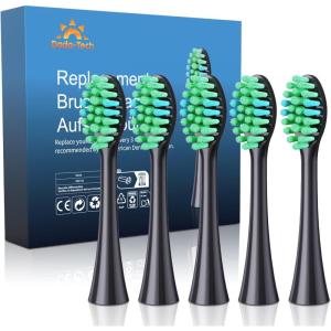 imageDADATECH Replacement Heads for E2  Pack of 5 WhiteBlack