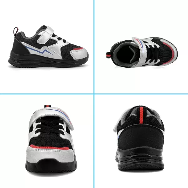 imageSKYWHEEL Boys Girls Sneakers Light up for Toddler Size 5 to Little Kids Size 2Black Light Up Shoes