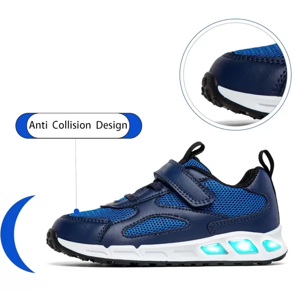 imageSKYWHEEL Boys Girls Sneakers Light up for Toddler Size 5 to Little Kids Size 2Blue Light Up Shoes Toddler