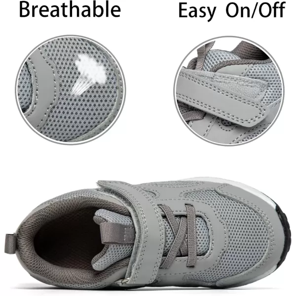 imageSKYWHEEL Boys Girls Sneakers Light up for Toddler Size 5 to Little Kids Size 2Grey Light Up Shoes Toddler