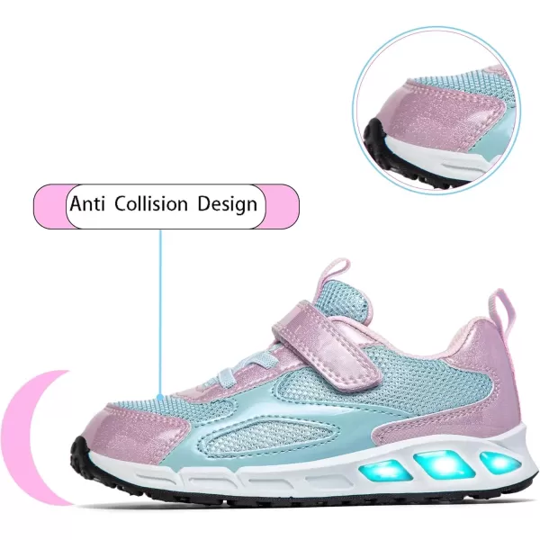 imageSKYWHEEL Boys Girls Sneakers Light up for Toddler Size 5 to Little Kids Size 2Purple Toddler Light Up Shoes