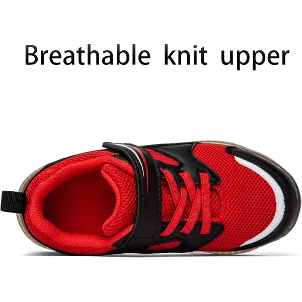 imageSKYWHEEL Boys Girls Sneakers Light up for Toddler Size 5 to Little Kids Size 2Red Light Up Shoes for Boys